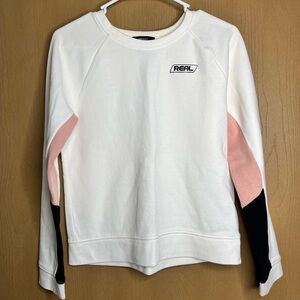 Forever 21 White and Pink Sweatshirt